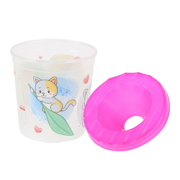 Стакан-непроливайка, 1 отделение с крышкой "Смешные котятки" С-0967 Проф Пресс