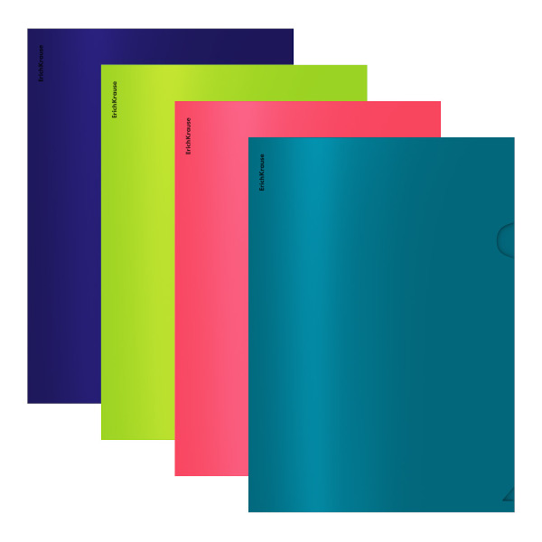 Папка-уголок А4, 1отд., 180мкм, ассорти "Soft Reef" 62955 Erich Krause