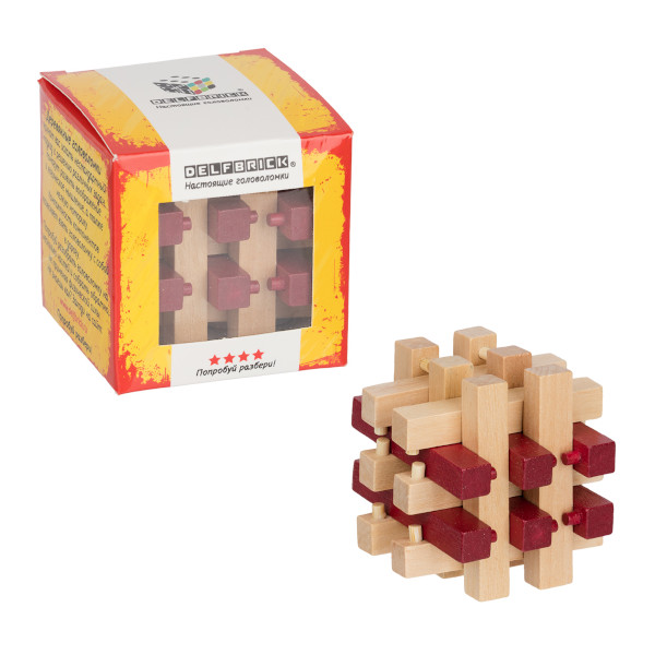 Головоломка деревянная DELFBRICK "18 братьев", 18 элементов DLS-11