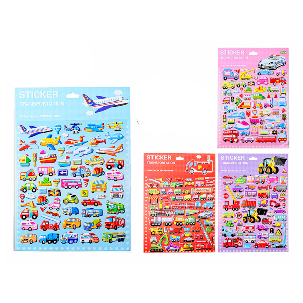 Наклейки декоративные "Ушастик" 10,3*23,8см, ассорти  M-20631 MAZARI ТМ