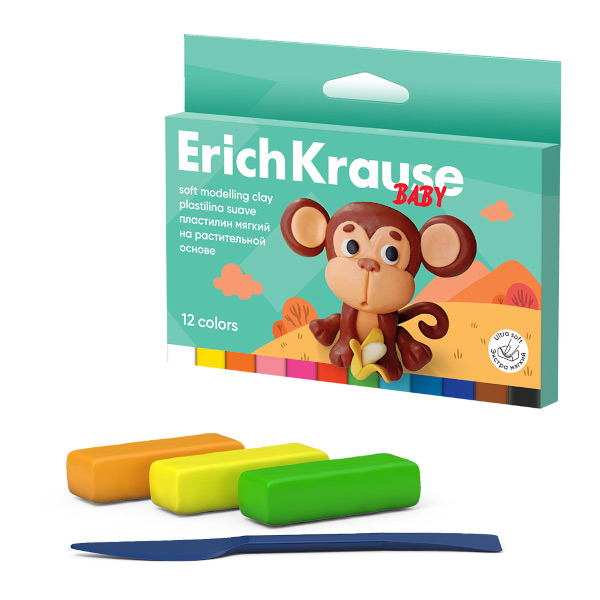 Пластилин Мульти-Пульти "Енот в сказке" 12цв, 144г, мягкий, со стеком МП_41711