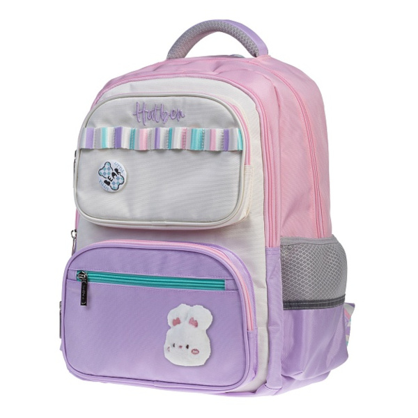 Рюкзак Hatber Cool "Fluffy bunny" 2отд., 5карм., полиэстер, 40*29*17см NRk_26001