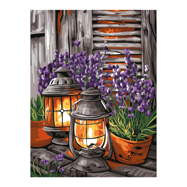 Картина по номерам Три Совы 30*40см "Фонари" КК3040_57383