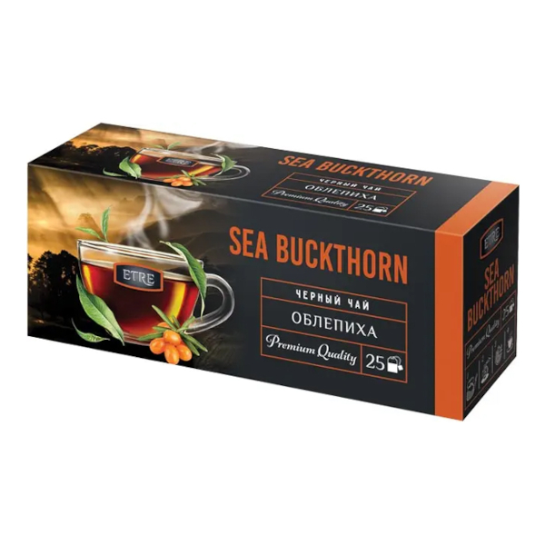 Чай чёрный "ETRE. Облепиха" 1,5гр*25шт ОТВ950