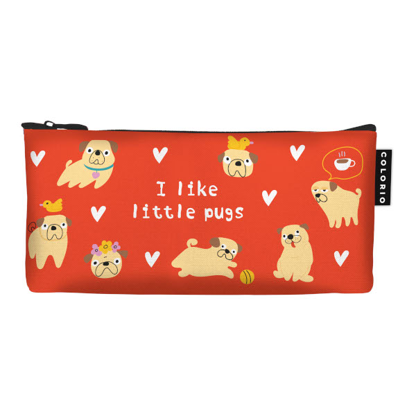 Пенал-косметичка 1отд., 20*9см "Веселые картинки. Оранж." без напол., иск.кожа COLB-PC1-1017_4 Colorio