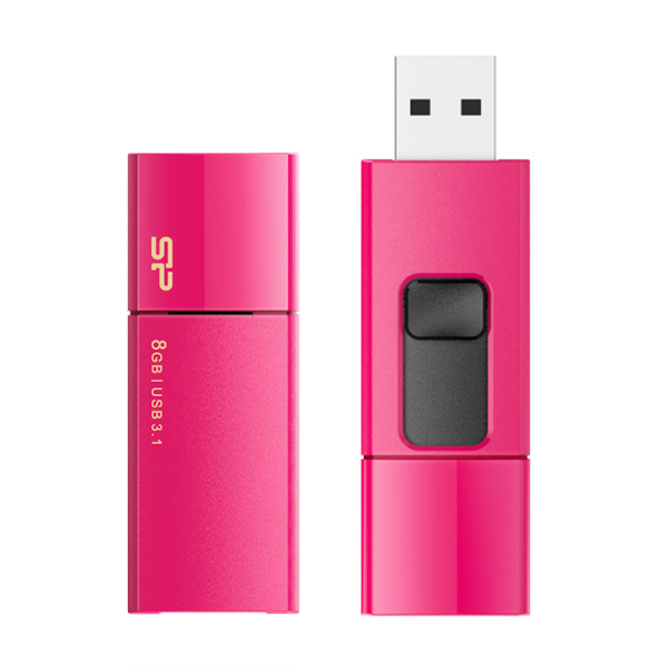 Память Flash Drive 8GB USB 3.0 Silicon Power Blaze B05 peach