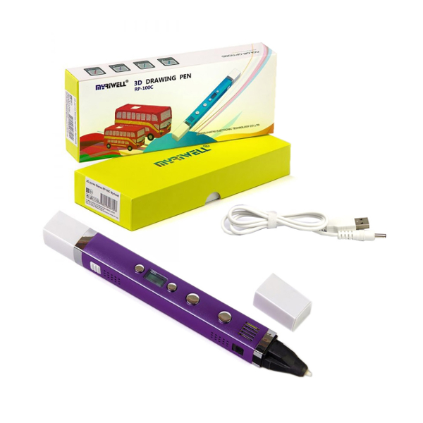 Зд ручка Myriwell RP100C, пластик ABS/PLA, фиолетовая, RP100C