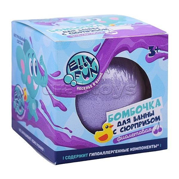 Набор для творчества Ellyfun "Бомбочка для ванны" фиолетовый EF011