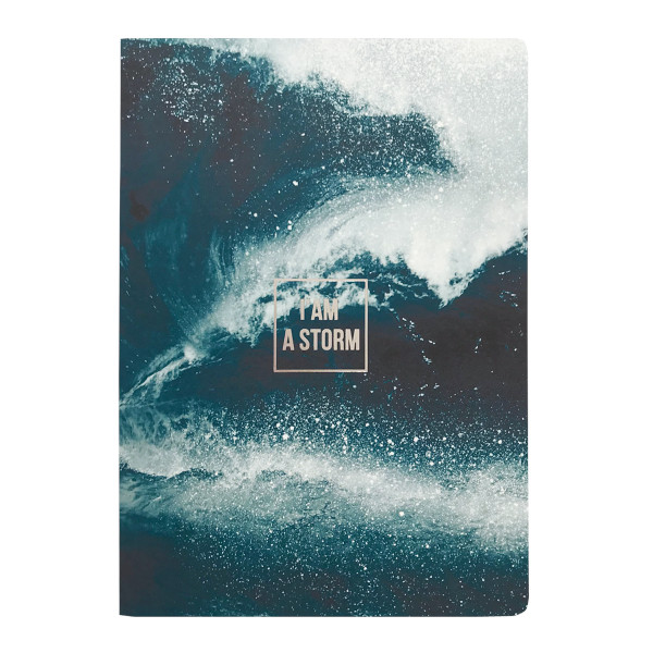 Тетрадь 48л А5 клетка "Storm. Брызги" картон, рисунок N1871S Be Smart