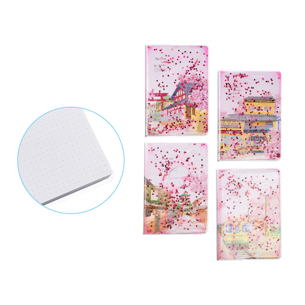 Блокнот А5- 100л "Mail the letter to you" в точку, сшивка, интегр.обл., ПВХ, ассорти M-3842 MAZARI