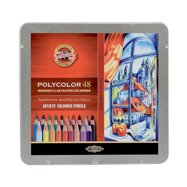Карандаши набор 48цв Polycolor "KOH-I-NOOR", в метал. уп. 3826048001PL
