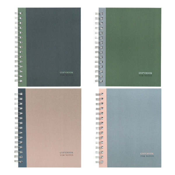 Тетрадь 120л А5 клетка/гребень "Monocolor. Double" тв. обл., ассорти ТТ5гр120_лм 12748 BG