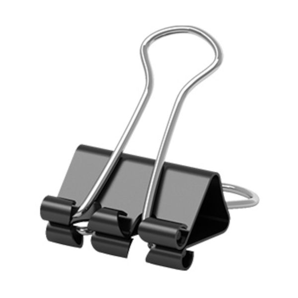 Зажим 19мм черный ЕК25086 (1шт) Erich Krause