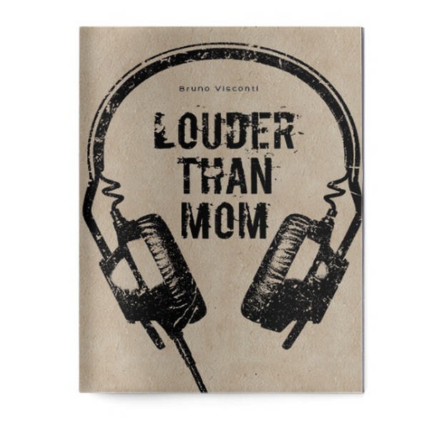 Тетрадь 40л А5 клетка/сшивка "Lounder than mom" крафт-картон, рисунок 7-40-001/13 Bruno Visconti