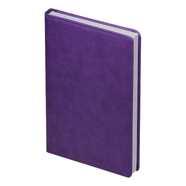 Ежедневник А5+ не дат Альт "Velvet" тв.обл., фиолетовый, линейка, иск. кожа 3-115/19.