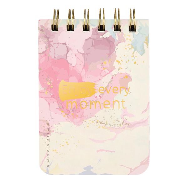 Блокнот А7 100л "Primavera" линейка, гребень, тв.обл., картон, рисунок 3-100-009/12 Bruno Visconti