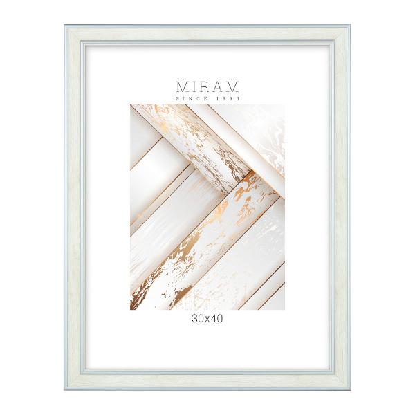 Фоторамка 30*40 пластик, багет 25мм, светлое дерево, вставка пластик 642468-15 МИРАМ