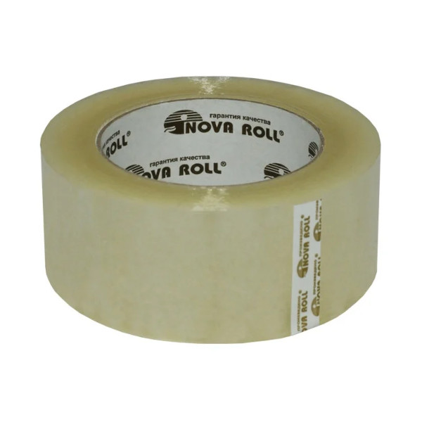 Клейкая лента (скотч) 48мм*100м, 38мкм, прозрачная 0120-2420/0120-242Х Нова Ролл