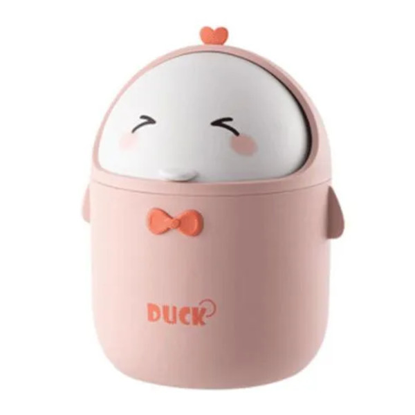 Корзина для мусора 20*12*12см пластик, розовый "Kawaii" 4104348 deVENTE