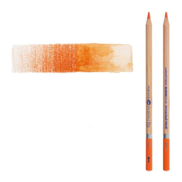 Карандаш акварельный Невская палитра "Белые ночи" №305 (оранжевый яркий) круглый, дерево 158-305