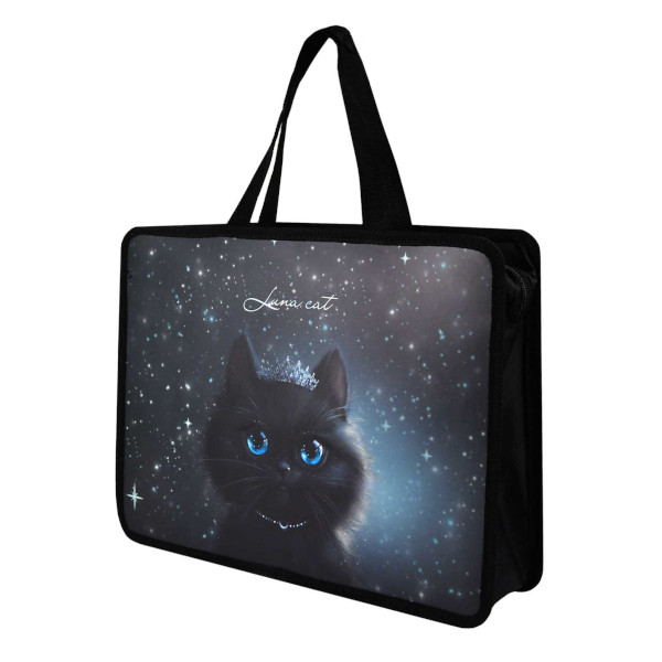 Папка с ручками А4 1отд., пластик, молния "Принцесса Луна" 69275 Феникс+