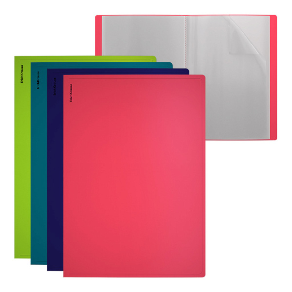 Папка 40 файлов А4, 24мм, 600мкм, ассорти "Soft Reef" 62963 Erich Krause