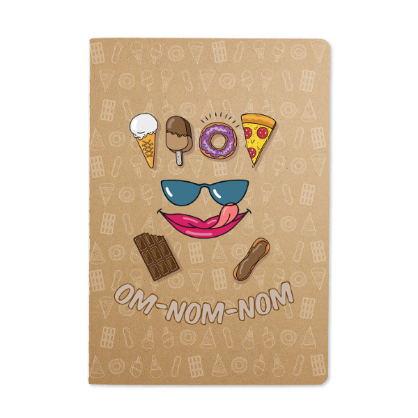 Тетрадь 40л А5 клетка/сшивка "Сладкая жизнь" крафт-картон, рисунок 7-40-001/10 Bruno Visconti