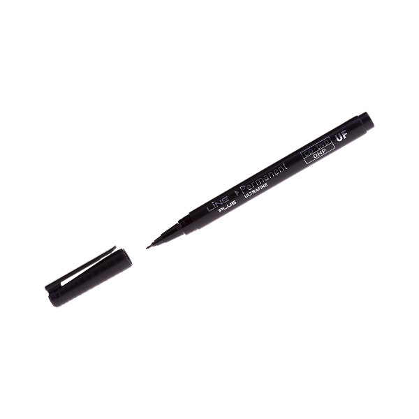 Маркер для CD/DVD 0,4мм, спирт. осн., игольч, черный, пластик. корп. 2500UF Line Plus