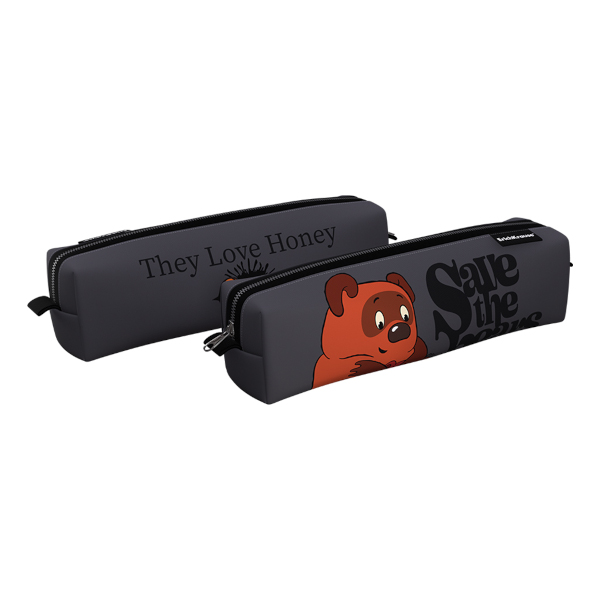 Пенал-тубус квадро 1 отд., 21*5*5см "Винни-Пух" без напол., полиэстер 60425 Erich Krause