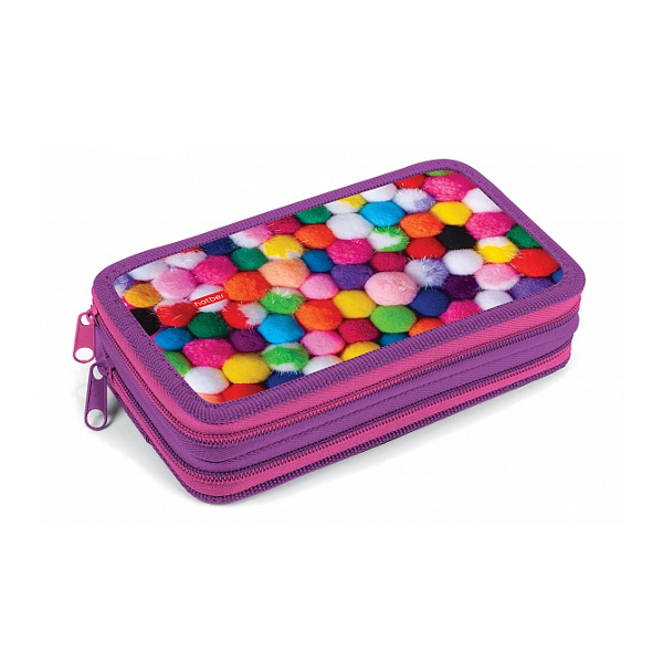 Пенал Hatber "Мягкие и пушистые" 2отд.,без напол. 19*11см, на молнии Soft-touch NPn_14006