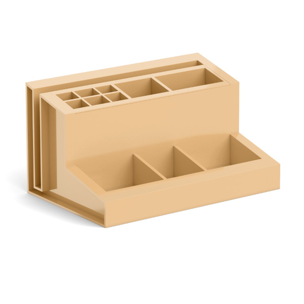 Подставка для пиш. прин. "Leader. Powder" 11,8*18*9,8см, пластик, бежевый 55797 Erich Krause