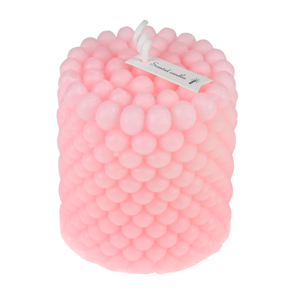 Свеча "Классика" 7*7,4см, розовый, аромат белый персик УД-6213 Миленд