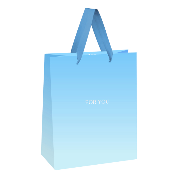 Пакет бумажный 14*11*6,5см "For you. Blue" MS_66223 MESHU
