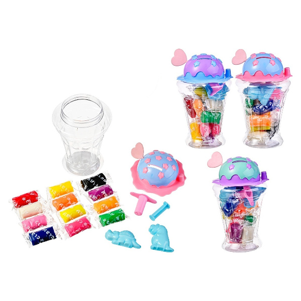 Тесто для лепки MAZARI ТМ "Копилка" 12цв, 162г, 3 формы М-20344