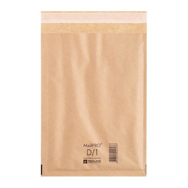 Пакет почтовый 180*260мм без окна, стрип, крафт+воздушно-пузыр. плёнка D/1 Kraft Calligrata