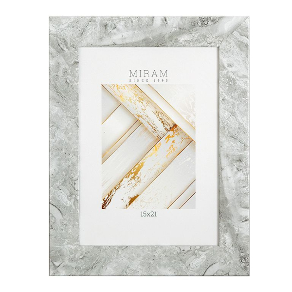 Фоторамка 10*15 пластик, багет 32мм, бежевый, вставка пластик, ножка 653268-4 МИРАМ