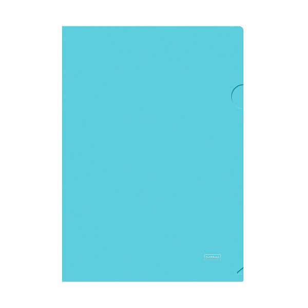 Папка-уголок А4, 1отд., 180мкм, голубая "Premium. NEWtone Pastel. Незабудка" AG4_05025 Hatber