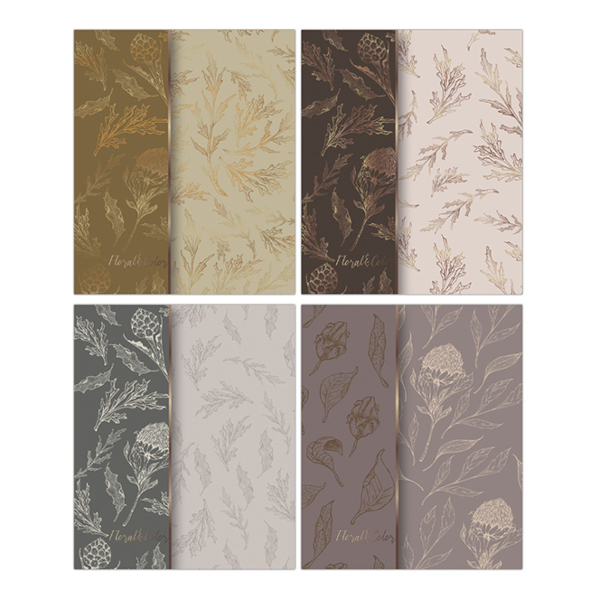 Тетрадь 48л А5 клетка "Floral&Color" картон, ассорти 3315 Полином