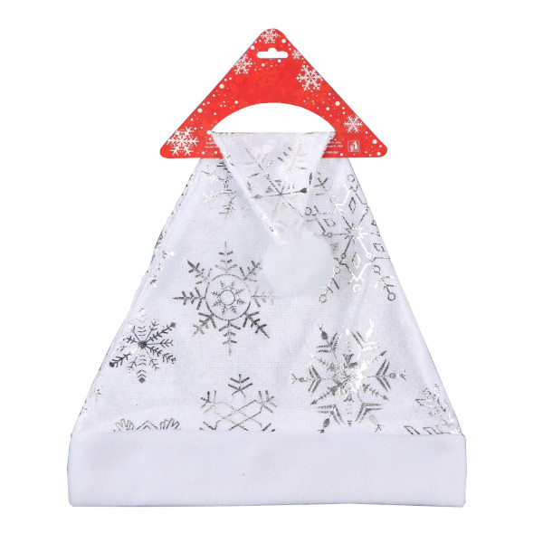 Колпак новогодний "Белый со снежинками" 1390649 Зимнее волшебство.