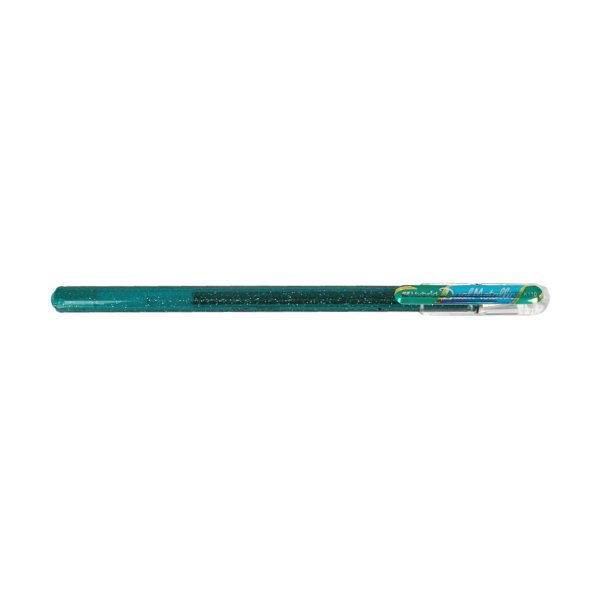 Ручка гелевая 1мм, зеленый/синий, зелен. корп. "Hybrid Dual Metallic" K110-DDX Pentel