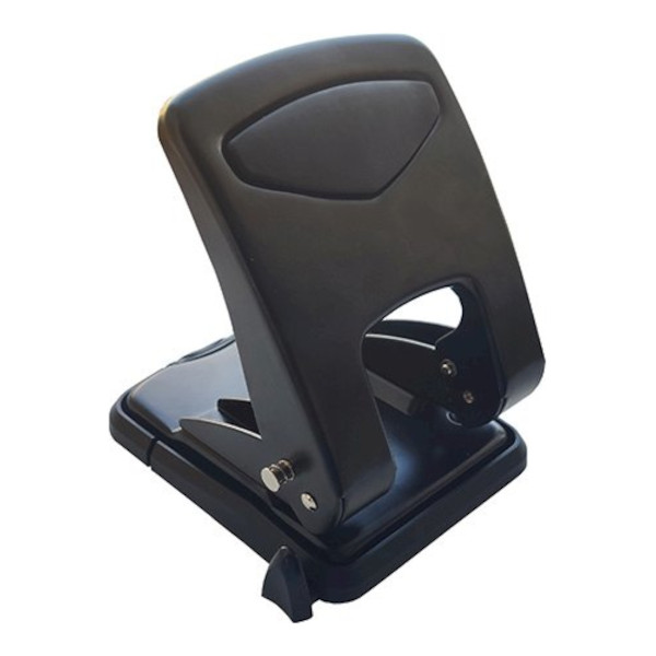 Дырокол 50л Workmate металл, линейка, черный 15-0449