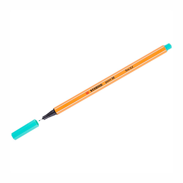 Ручка капиллярная Stabilo "Point 88" зеленый лед, 0,4мм 88/13