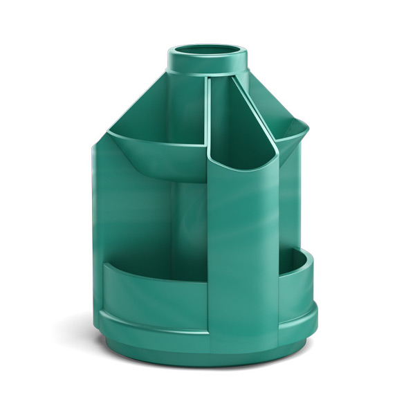 Подставка для пиш. прин. "Mini Desk. Ice Metallic" 11,2*14см, пластик, бирюзовый 55759 Erich Krause