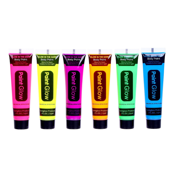 Грим для лица и тела "Аквагрим. Неон" 25мл, светится в темноте, ассорти 2512461