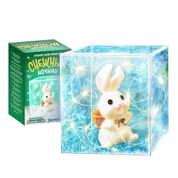 Набор для опытов Эврики "Снежный ночник: Кролик" 5,5*5,5*5,5см 7603319