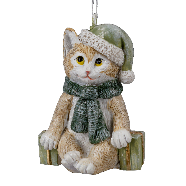 Украшение подвесное Erich Krause Decor "Котенок в шарфе" 6,5см, полирезина 64578