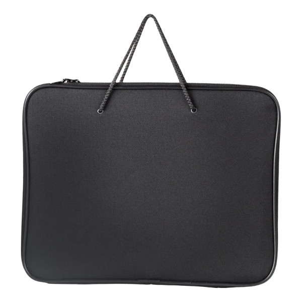 Папка на молнии с ручками Attache 1 отд. А4 на молнии с двумя ручками-шнурами, черный нейлон