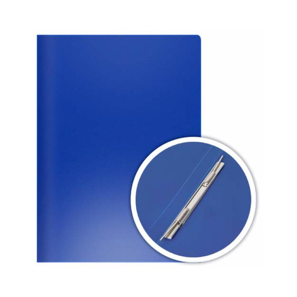 Папка с пружинным скоросшивателем, пластик А4 350мкм "Эконом" синий D00333-BL Dolce Costo