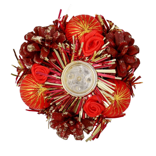 Подсвечник "Розочки" на одну свечу 9*9*3,5см 811519