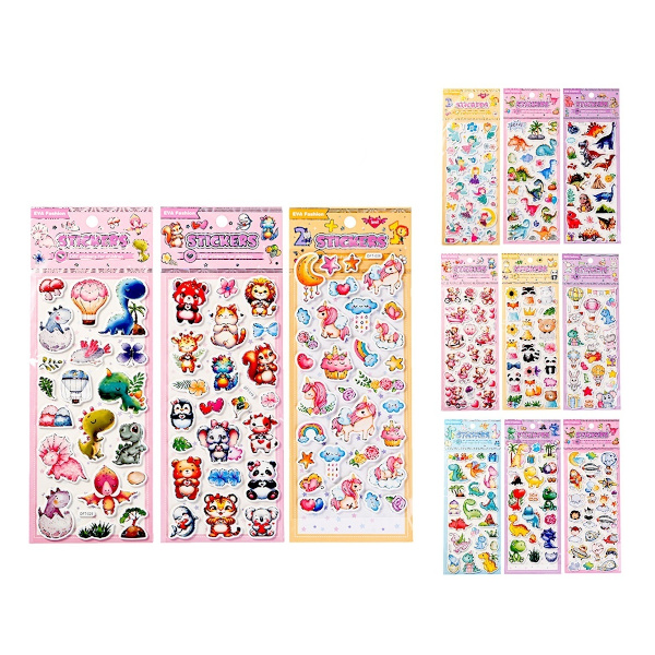 Наклейка декоративные EVA "Детский микс" 30*11см, ассорти  M-8562 MAZARI ТМ